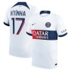 Maglia ufficiale Paris Saint Germain Vitinha 17 Trasferta 2023-24 per Uomo